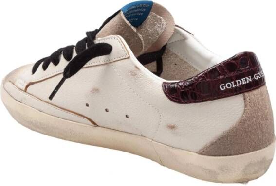 Golden Goose Beige en Bruine Leren Sneakers