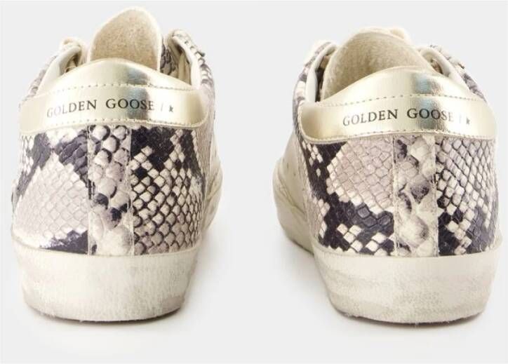 Golden Goose Beige Leren Sneakers Ronde Neus