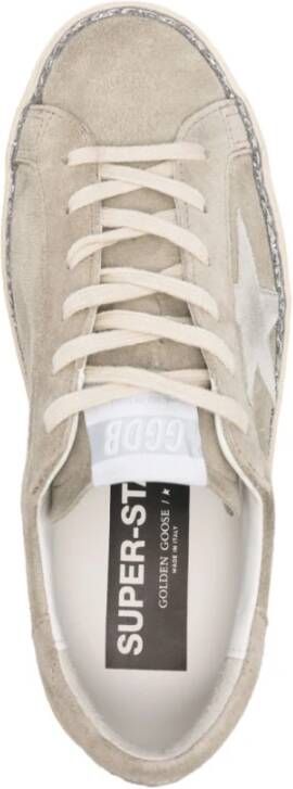 Golden Goose Lichtbeige Vetersneakers Gray Dames