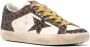 Golden Goose Beige Bruine leren sneakers met glitterdetail Brown Dames - Thumbnail 2