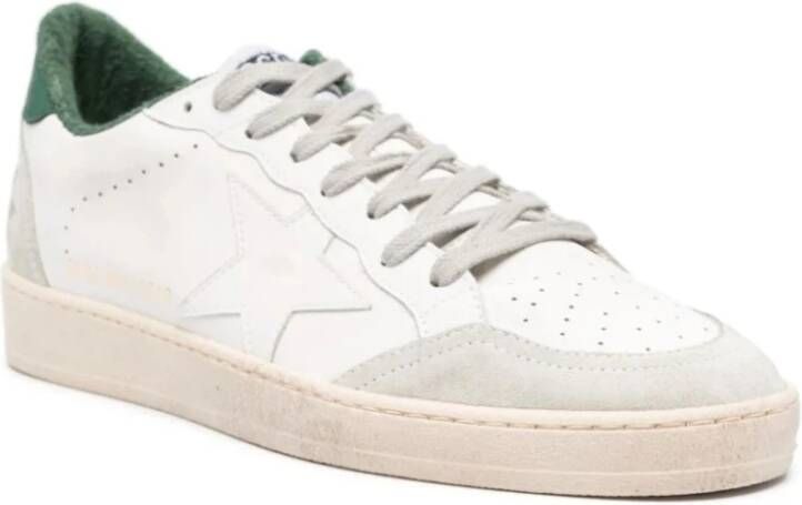 Golden Goose Bio Bases Sneakers met Suède Neus en Leren Hak White Heren