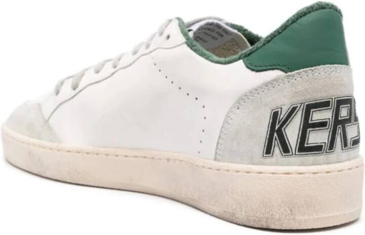 Golden Goose Bio Bases Sneakers met Suède Neus en Leren Hak White Heren