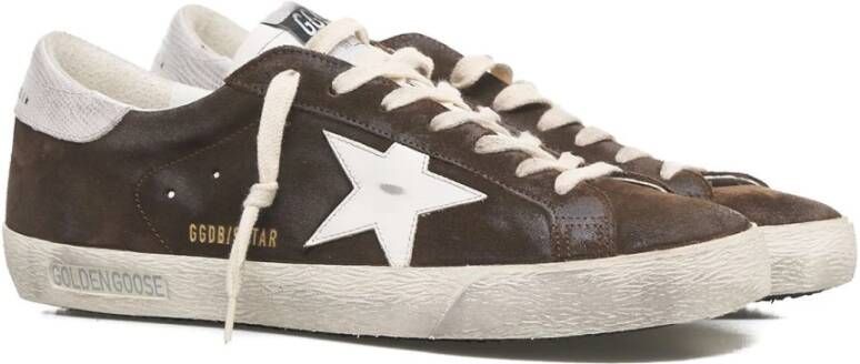 Golden Goose Bruine klassieke sneakers voor heren Brown Heren