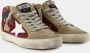 Golden Goose Low-Top Sneakers Mid Star Glitter Sneakers With Contrasting Star in rood - Thumbnail 3