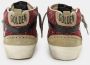 Golden Goose Low-Top Sneakers Mid Star Glitter Sneakers With Contrasting Star in rood - Thumbnail 4