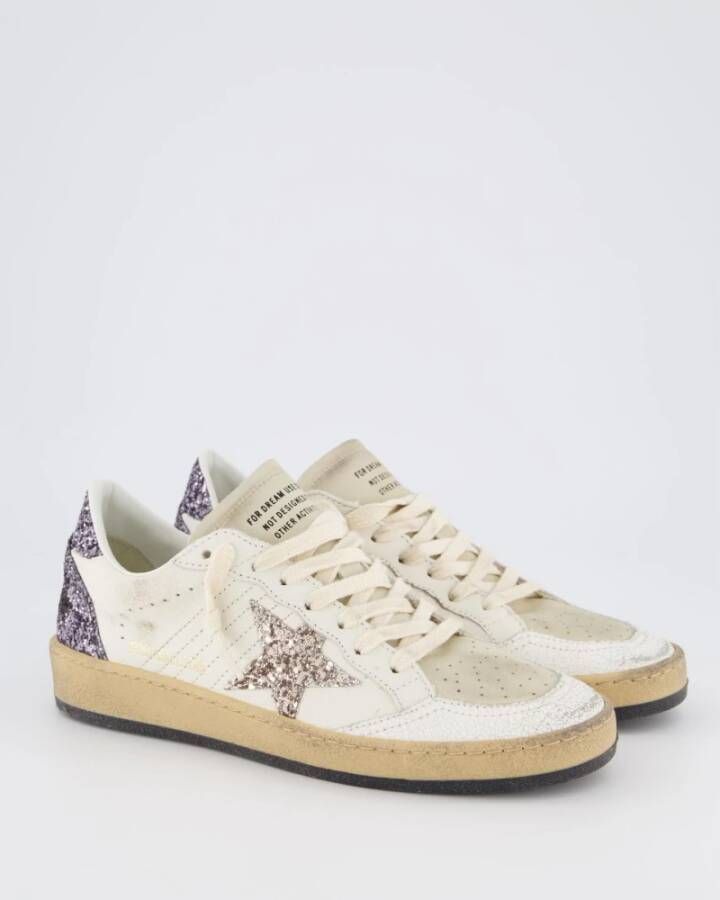 Golden Goose Dames Ballstar Sneaker Wit Glitter White Dames