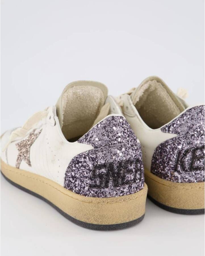 Golden Goose Dames Ballstar Sneaker Wit Glitter White Dames