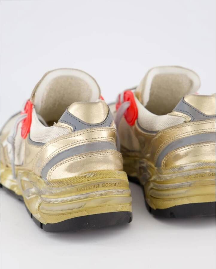 Golden Goose Low-Top Sneakers Vintage-Finish Golden Leather Sneakers in groen - Foto 4