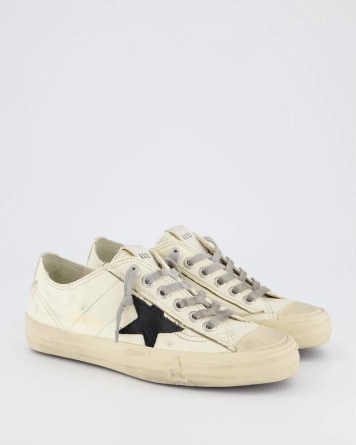 Golden Goose Dames V-Star 2 Sneaker Wit Zwart Beige Dames