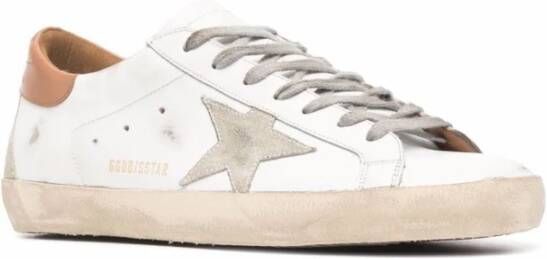 Golden Goose Distressed Super-Star lage sneakers White Heren