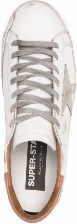 Golden Goose Distressed Super-Star lage sneakers White Heren