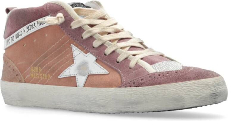 Golden Goose Ankle-high Sneakers `Star Double Quarter` Pink Dames