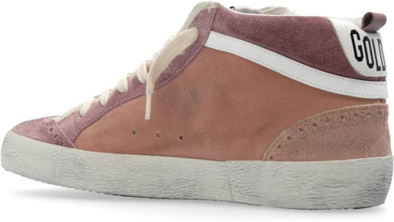 Golden Goose Ankle-high Sneakers `Star Double Quarter` Pink Dames