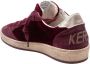 Golden Goose Fluweel- en Suède Sneakers in Bordeaux - Thumbnail 2