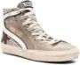 Golden Goose Gelamineerde Glitter High Top Sneakers Beige Dames - Thumbnail 11