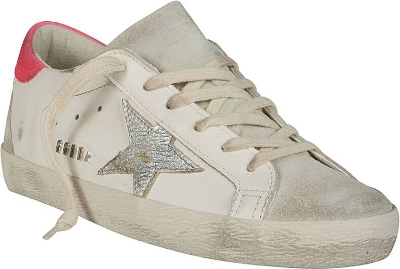 Golden Goose Gelamineerde leren hiel en spoor White Dames