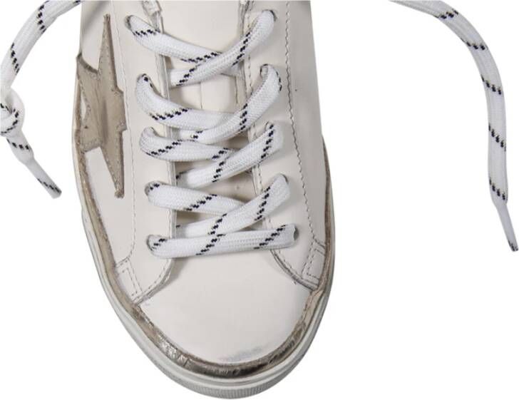 Golden Goose Gelamineerde Leren Ster Glitter Sneakers