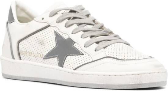 Golden Goose Geperforeerde Leren Platte Schoenen