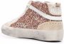 Golden Goose Glitter Midstar Leren Sneakers Multicolor Dames - Thumbnail 4