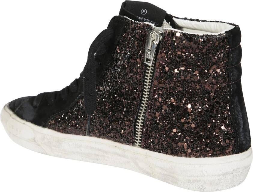 Golden Goose Glitter Suède Slide Sandalen