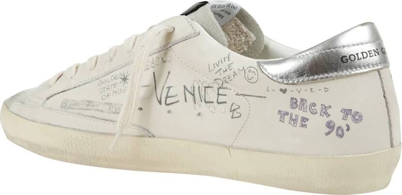 Golden Goose Grafisch versierde Super-Star sneakers met gewatteerde enkel