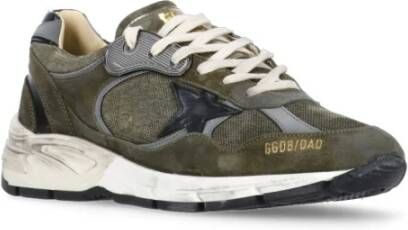 Golden Goose Groene Leren Sneakers met Sterdetail Green Heren
