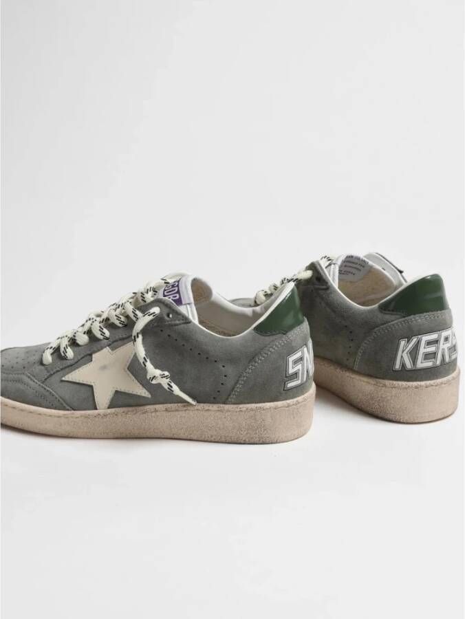 Golden Goose Groene Suede Ballstar Sneakers