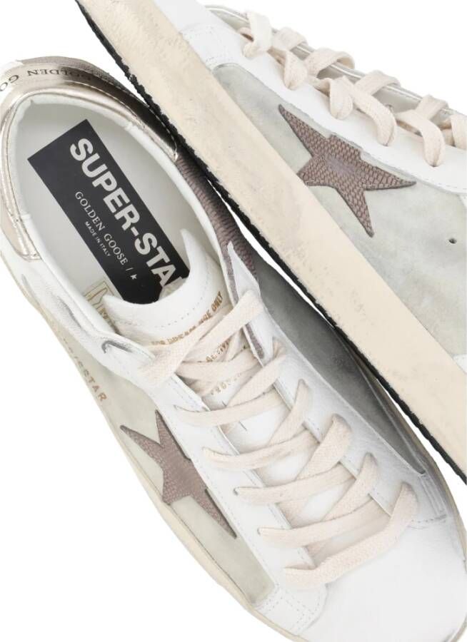Golden Goose Groene Suède Sneakers met Pythonata Ster Multicolor Dames
