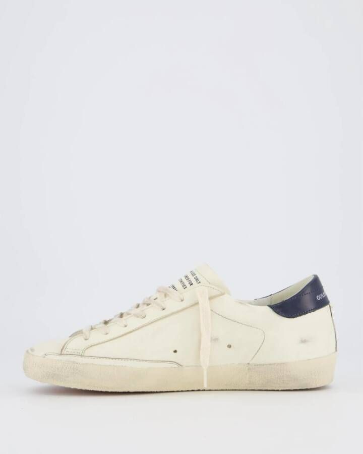 Golden Goose Super-Star Sneaker Wit Blauw White Heren