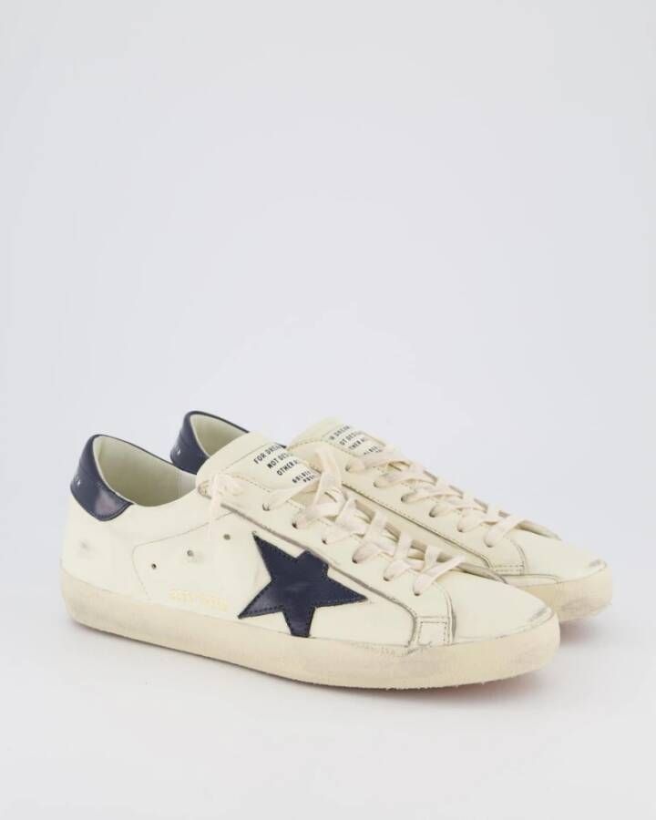 Golden Goose Super-Star Sneaker Wit Blauw White Heren