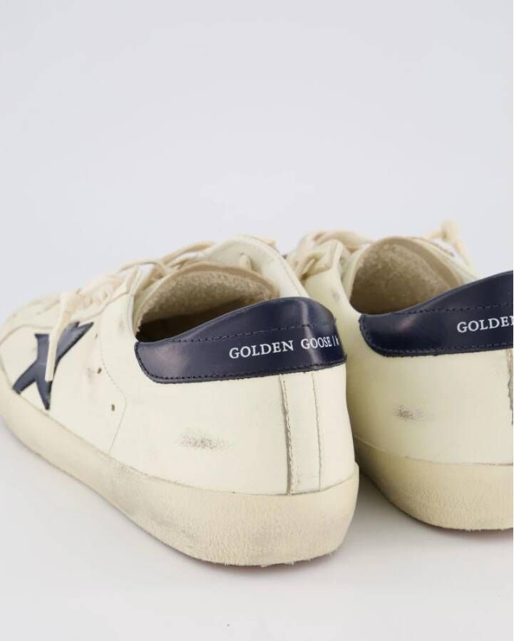 Golden Goose Super-Star Sneaker Wit Blauw White Heren