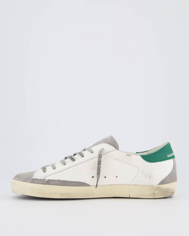 Golden Goose Heren Super-Star Sneaker Wit Groen Multicolor Heren