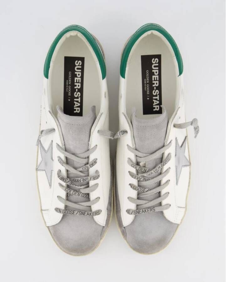 Golden Goose Heren Super-Star Sneaker Wit Groen Multicolor Heren