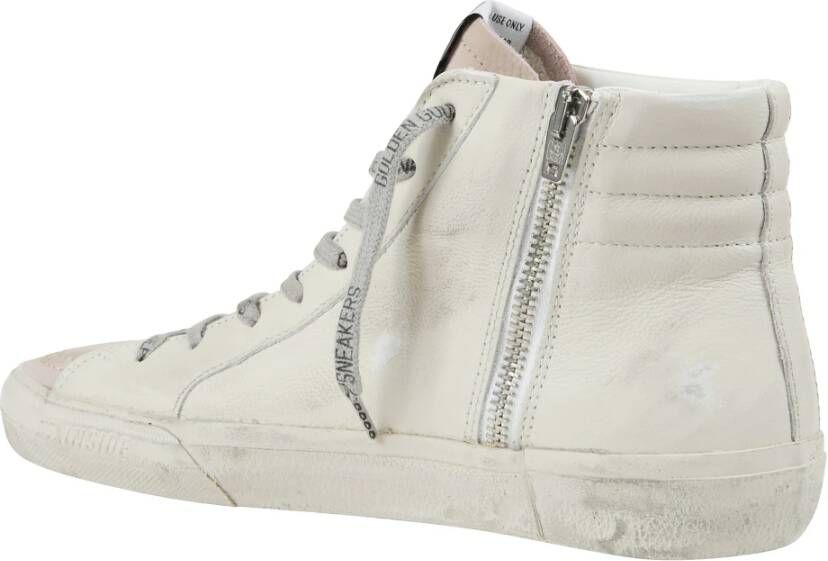 Golden Goose High Top Suède Roze Ster Sneakers