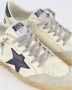 Golden Goose Leren Veterschoenen Platte Rubberen Zool White Heren - Thumbnail 6