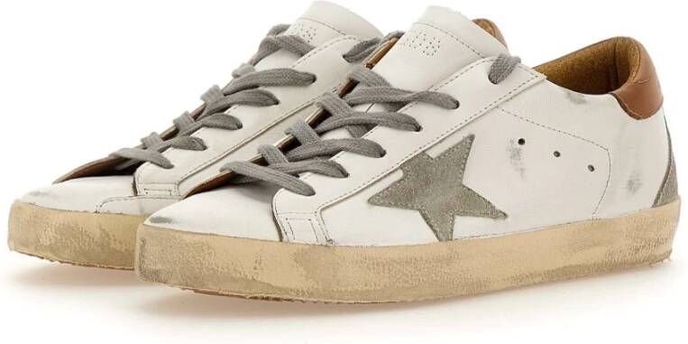 Golden Goose Klassieke witte leren sneakers White Dames
