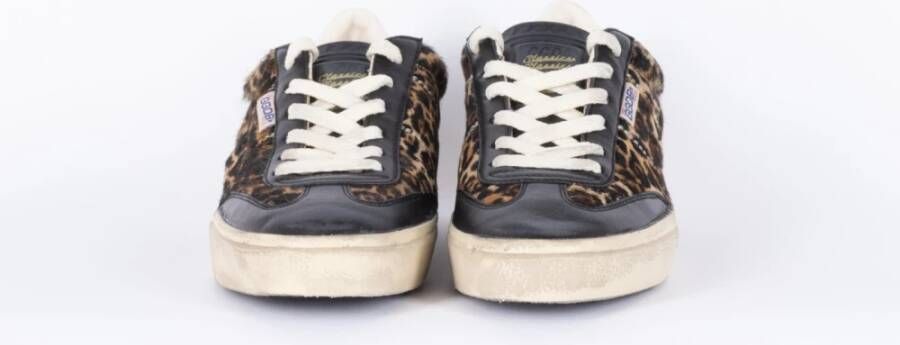 Golden Goose Leopard Soul Star Bruine Sneakers Brown Dames
