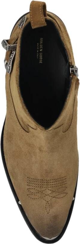 Golden Goose Leren enkellaarsjes met hak Patty
