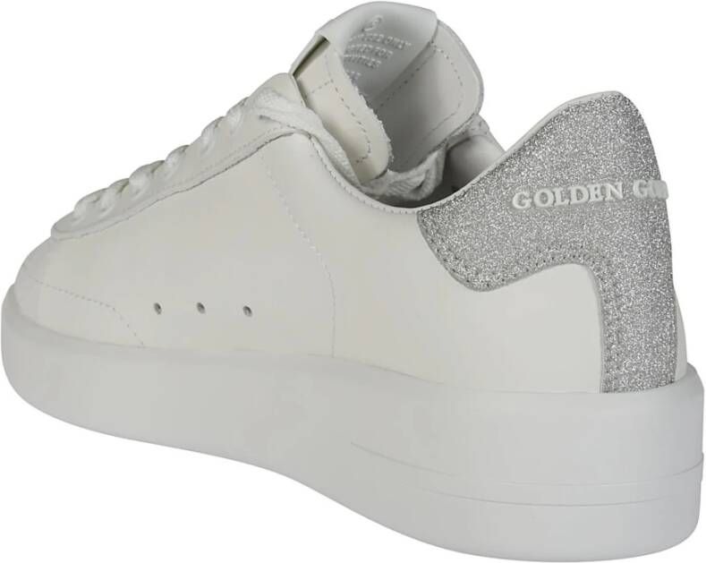 Golden Goose Leren Glitter Ster Sneakers White Dames