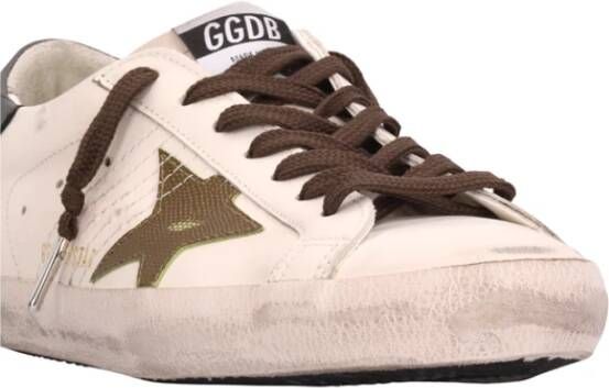 Golden Goose Leren Krokodillenprint Ster Hak Sneakers
