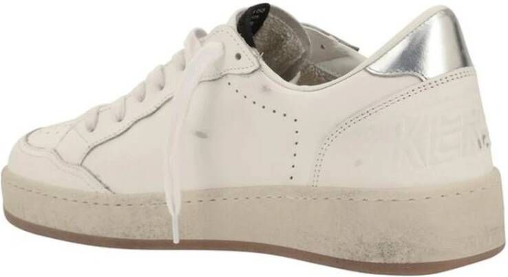 Golden Goose Leren sneakers met sterdetail White Heren