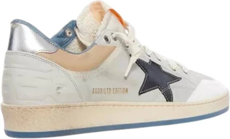 Golden Goose Leren sneakers met vetersluiting en logo