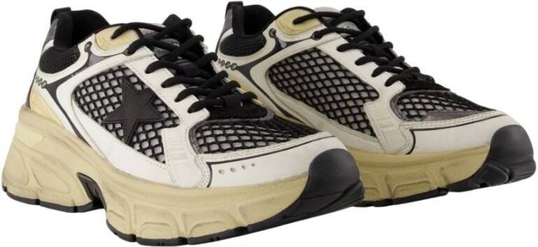 Golden Goose Lightstar Leren Sneakers Wit Zwart