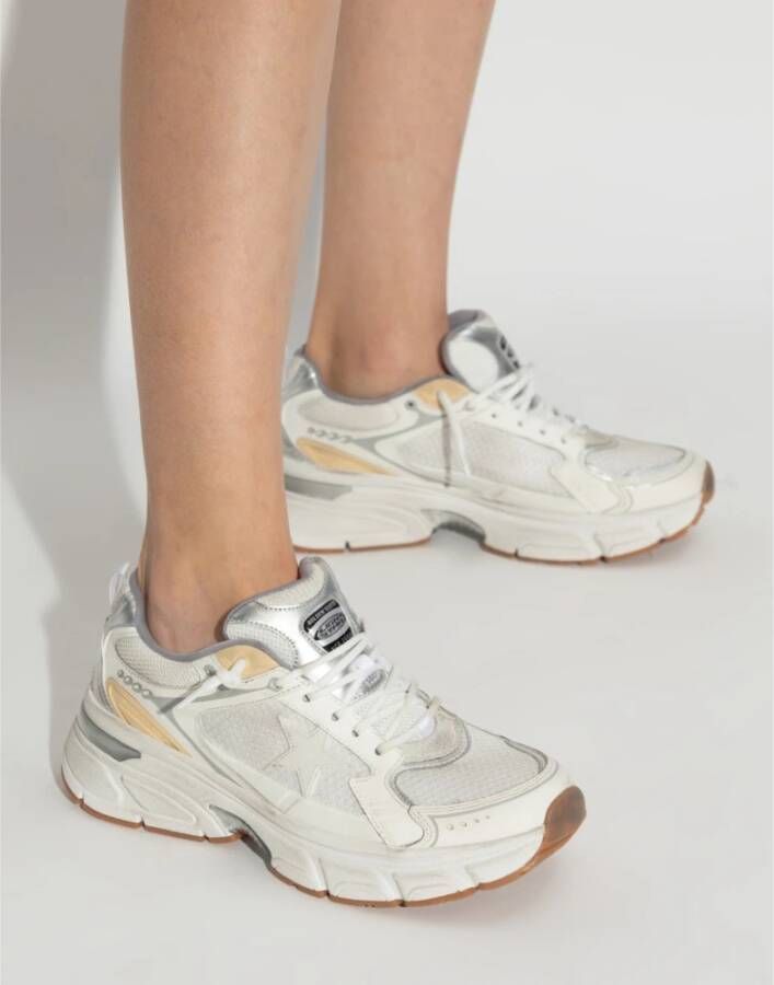 Golden Goose LightStar Logo Sneakers Wit Leer