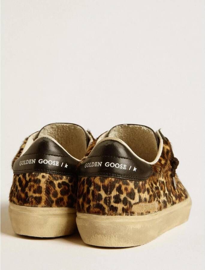 Golden Goose Luipaardprint Sneakers Beige Bruin