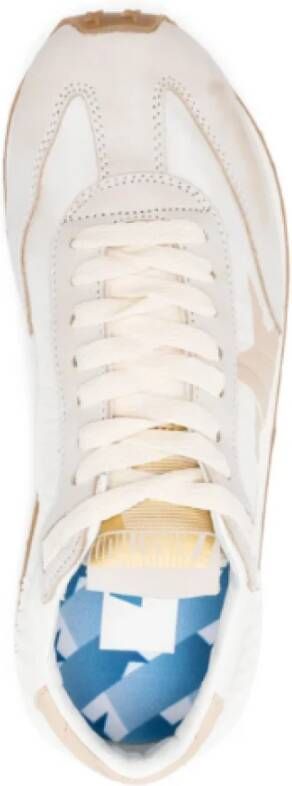 Golden Goose Marathon Sneakers Licht Beige Sterren Print
