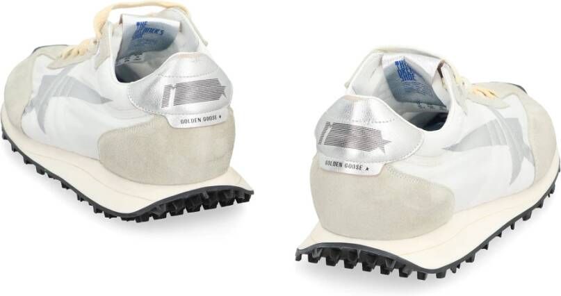 Golden Goose Marathon Sneakers met lage top en leren inzetstukken