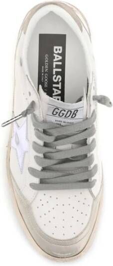 Golden Goose Metallic Leather Star Lace-Up Sneakers