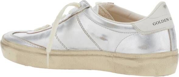 Golden Goose Metallic Low Top Sneakers met Logo Gray Dames
