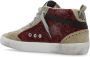 Golden Goose Low-Top Sneakers Mid Star Glitter Sneakers With Contrasting Star in rood - Thumbnail 16